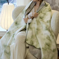 Axyaa Gold Mink Fleece Blanket - Anti-Static, Warm & Luxurious