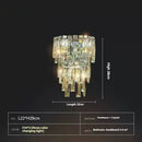 Axyaa Modern Crystal Wall Lamp Home Decor Lighting Fixture