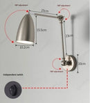 Axyaa LED Rotating Wall Lamp for Living Room Bedroom Reading Lighting