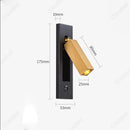 Axyaa LED Rotatable Wall Lamp USB Charging for Bedroom Reading Living Room