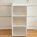 Axyaa Large Storage Box with Transparent Magnetic Lid for Clothes, Toys, and Dolls