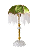 Axyaa Gold Lustre Tassel Table Lamp for Bedroom Girls/Princess Room