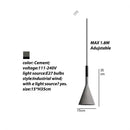 Axyaa Concrete Pendant Lights Modern LED E27 Bar Kitchen Industrial Lamp