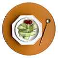 Axyaa Black Round Non-Slip Placemats Set for Durable Table Decor