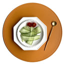 Axyaa Black Round Non-Slip Placemats Set for Durable Table Decor