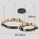 Axyaa Crystal Chandelier Dining Room Pendant Lamp Luxury Ceiling Light