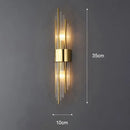 Axyaa Gold LED Wall Lamp: Luxury Indoor Lighting Sconce for Home Decor & Designer Spaces
