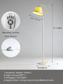 Axyaa Retro Walnut Wood Floor Lamp for Living Room, Bedroom, Study