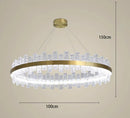 Axyaa LED Ceiling Lamp Chandelier for Modern Bedroom & Dining Room Lighting