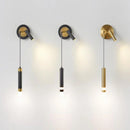 Axyaa Copper Bedside Wall Spotlight: Modern Luxury Reading Lamp