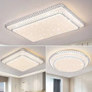 Axyaa Diamond LED Ceiling Light: White/Warm Light for Modern Home Decor