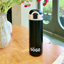 Axyaa Kawaii Stainless Steel Coffee Thermos Cup Insulated Tumbler with Straw & Handle