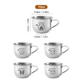 Axyaa Stainless Steel Capybara Mini Mug with Handle - Durable & Cute Drinking Cup