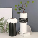 Axyaa Patchwork Cloud Ceramic Vase - Abstract Bubble Flower Pot - Home Decoration Accessories