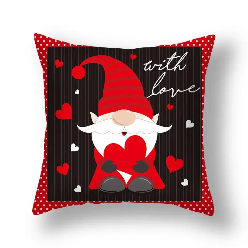 Axyaa Nordic Love Pillowcase 45x45cm - Home Decorative Throw Pillow Cover