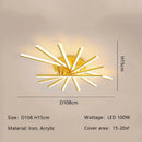Axyaa Modern LED Ceiling Chandeliers - Dimmable Living Room Lighting Fixtures