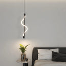 Axyaa Spiral Pendant Lamps: Luxury Copper Dimmable LED Hanging Lights for Bedroom and Living Room