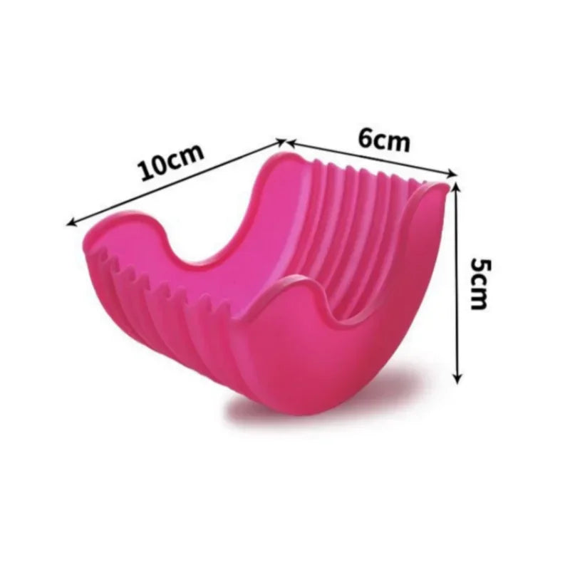 Silicone Burger Tray: Reusable Sandwich Holder by Axyaa for Kitchen Storage