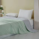 Axyaa Cool Silk Summer Quilt - Machine Washable, Double Ice Silk - Black Tech