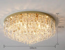 Axyaa Crystal Pendant Chandelier with E14 Holder for Modern Bedroom Lighting