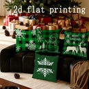 Axyaa Christmas Green Buffalo Check Pillow Cover for Sofa, Bedroom, Car