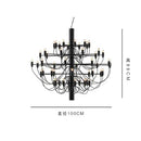 Axyaa Summer Fruit Chandelier Pendant Light - Elegant Living Room Suspension Lamp
