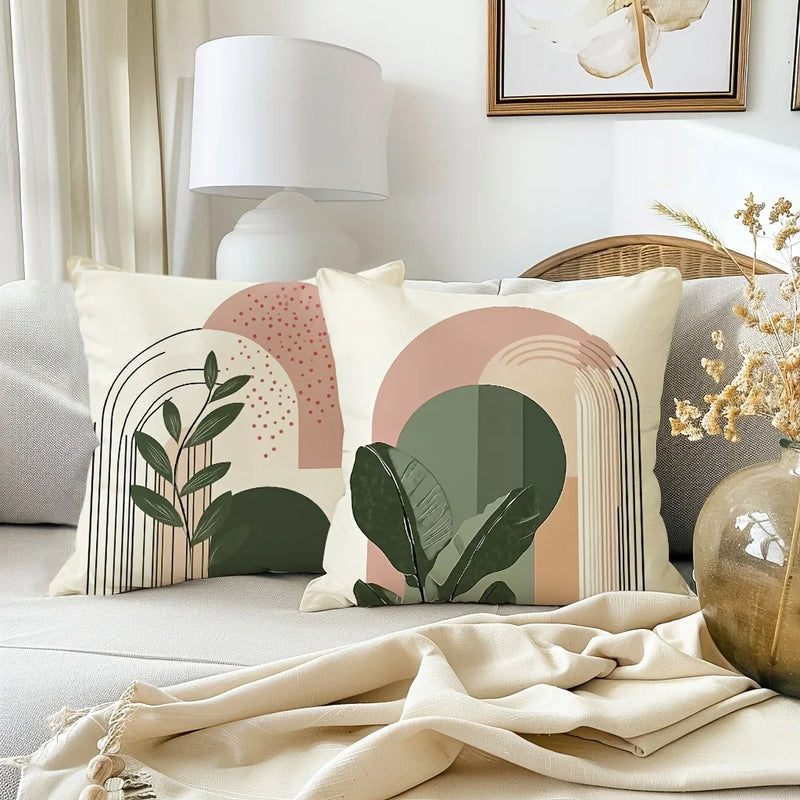Axyaa Bohemian Abstract Minimalist Pillowcase without Pillow Core