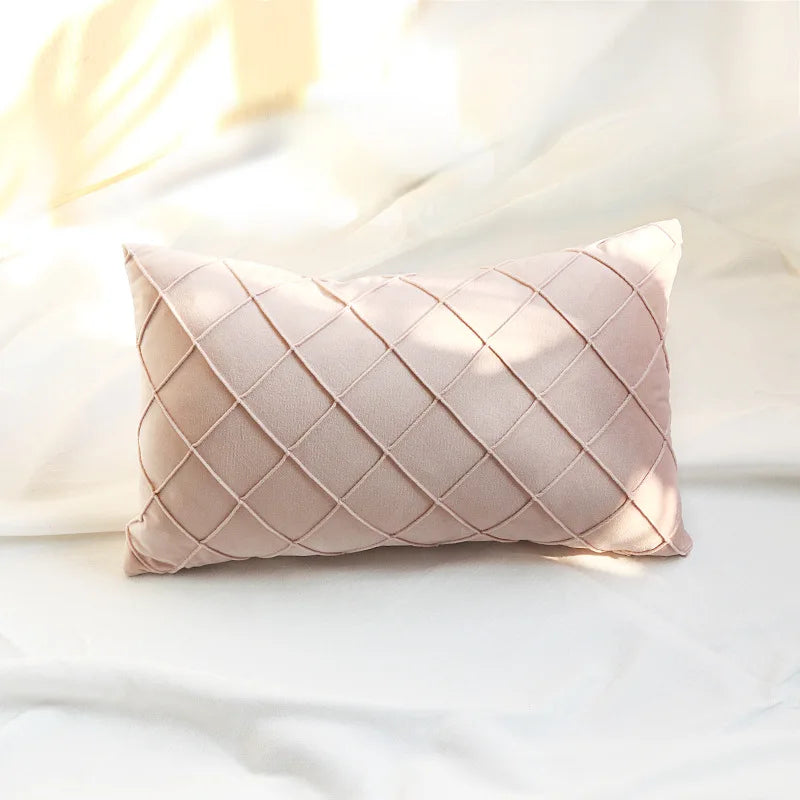 Velvet Cushion Cover 30x50cm - Axyaa Home Decorative Pillowcase, Nordic Style Sofa Couch Décor