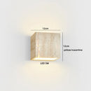 Axyaa Yellow Travertine Stone LED Wall Light - Indoor Luxury Home Decor