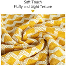 Axyaa Lightweight Knitted Throw Blanket with Tassels