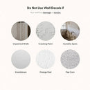 Axyaa Woodland Trees Wall Stickers - Nordic Ins Boho Decoration for Home, Nursery, and Kids