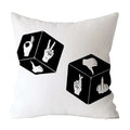Axyaa Art Pattern Throw Pillow Case for Home Sofa Seat Room Decor