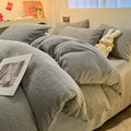 Axyaa Winter Engraved Milk Fleece Quilt Cover Double-Sided Coral Fleece Single
