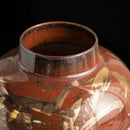 Axyaa Retro Red Ceramic Vase for Desk Decor and Flower Arrangement