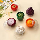 Axyaa Vegetable Fruit Shape Storage Box with Transparent Lid