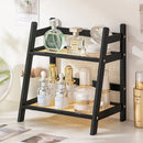 Axyaa Bamboo Storage Rack: Kitchen & Desktop Organizer, Counter Shelf, Display Rack