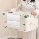Axyaa Foldable Non-Woven Clothes Storage Box Organizer - Portable Quilt Container Bag