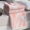 Axyaa Cotton 6-Layer Yarn Quilt - Soft and Cozy Gauze Blanket - Nap Blanket