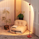 Axyaa Nordic Red Cob Floor Lamp - Adjustable Height and Angle, Eye-Friendly Standing Light