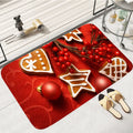 Axyaa Home Christmas New Year Decor Door Mat Bedroom Kitchen Floor Carpet