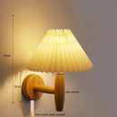 Axyaa Wooden Wall Light Paper Umbrella LED Sconces for Home Decorations