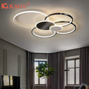 Axyaa Modern LED Chandelier with Remote Control for Home Lighting Decor