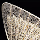 Axyaa Butterfly Chandelier: LED Acrylic Hanging Light for Parlor, Bar, Bedside.