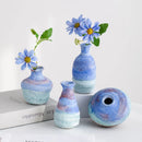 Axyaa Ceramic Coarse Pottery Vase with Gradient Colors for Stylish Flower Arrangement