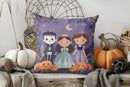 Axyaa Halloween Kids Princess and Skeleton Pillow Cover for Sofa Bedroom Car