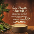 Axyaa 3D Night Light Wooden Base Acrylic LED Lamp, Personalized Gift