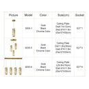 Axyaa Gold Crystal Pendant Chandelier for Dining Room & Kitchen Island