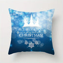 Axyaa Christmas & New Year Pattern Pillow Covers for Sofa, Bedroom, Car