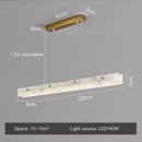 Axyaa Modern Luxury Marble Led Chandelier Gold Pendant Light