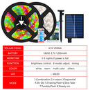 Axyaa Solar LED Strip Light: 8 Modes, Colorful Fairy Lights, Outdoor IP67 Waterproof